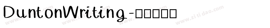 DuntonWriting字体转换