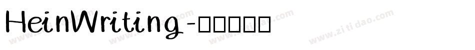 HeinWriting字体转换