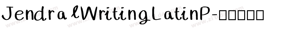 JendralWritingLatinP字体转换