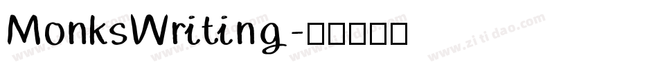 MonksWriting字体转换