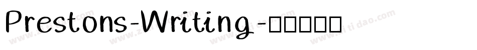 Prestons-Writing字体转换