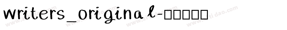 writers_original字体转换