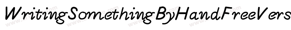 WritingSomethingByHandFreeVersion-o3Ra字体转换