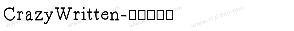 CrazyWritten字体转换