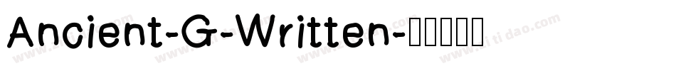 Ancient-G-Written字体转换