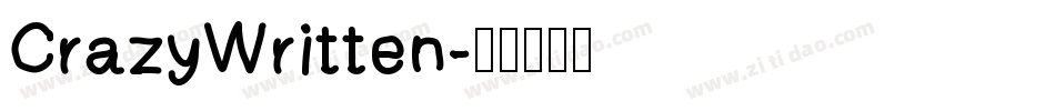 CrazyWritten字体转换