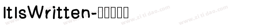ItIsWritten字体转换