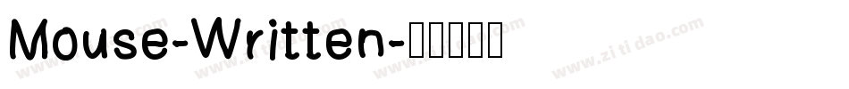 Mouse-Written字体转换