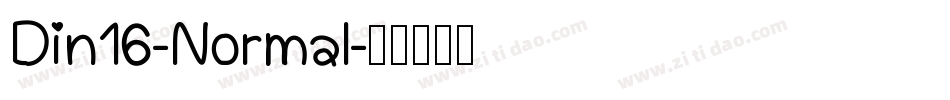 Din16-Normal字体转换