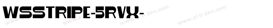 WsStripe-5RVx字体转换