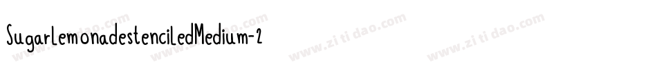 SugarlemonadestenciledMedium-20WW字体转换