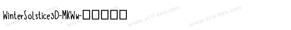 WinterSolstice3D-MKWw字体转换