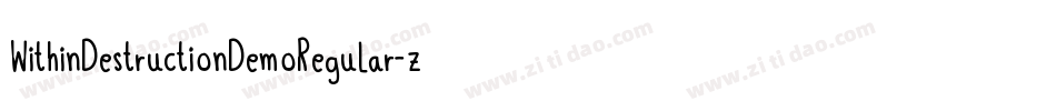 WithinDestructionDemoRegular-zWw1字体转换