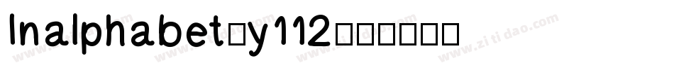 Inalphabet-y112字体转换