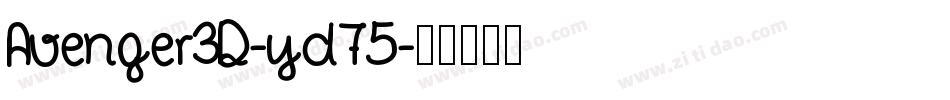 Avenger3D-yd75字体转换