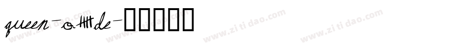 Queen-O5de字体转换