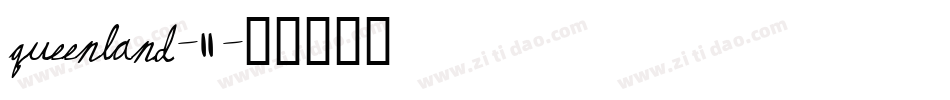 Queenland-2字体转换