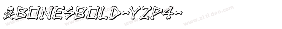 XbonesBold-YZp4字体转换