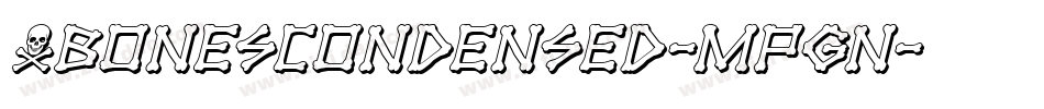 XbonesCondensed-MPgn字体转换