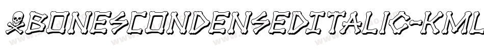 XbonesCondensedItalic-KmLl字体转换