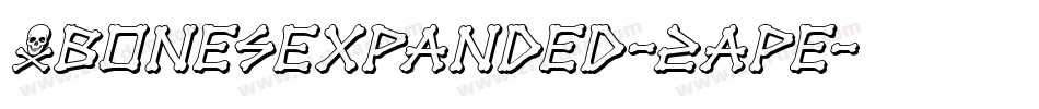 XbonesExpanded-2ape字体转换