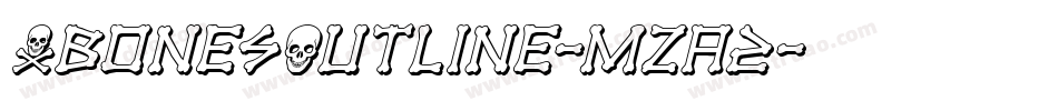 XbonesOutline-mzA2字体转换