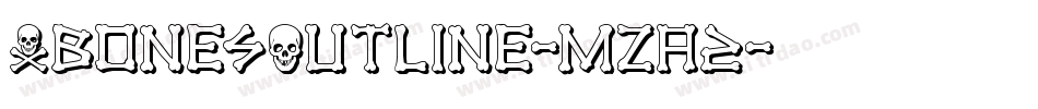 XbonesOutline-mzA2字体转换