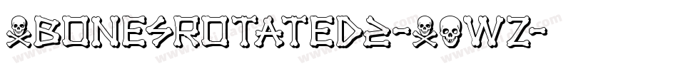 XbonesRotated2-XOwZ字体转换