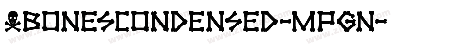 XbonesCondensed-MPgn字体转换