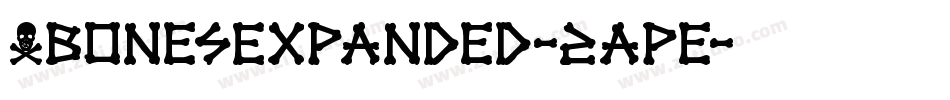 XbonesExpanded-2ape字体转换