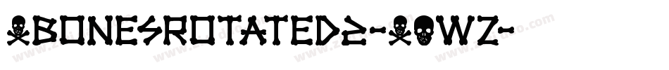 XbonesRotated2-XOwZ字体转换
