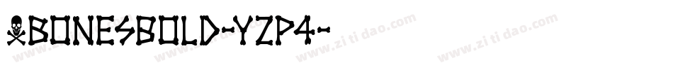 XbonesBold-YZp4字体转换