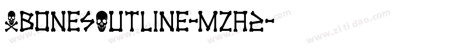 XbonesOutline-mzA2字体转换