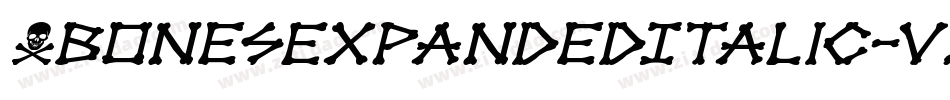XbonesExpandedItalic-vz94字体转换