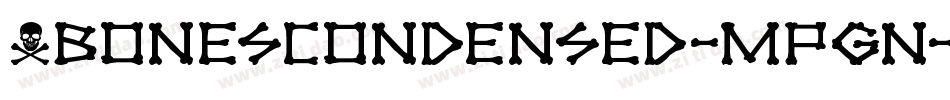 XbonesCondensed-MPgn字体转换