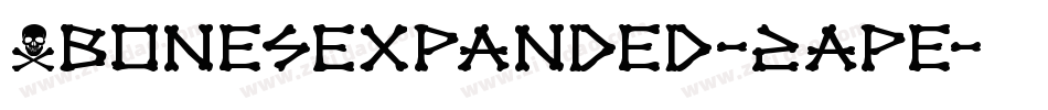 XbonesExpanded-2ape字体转换