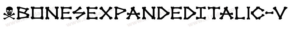 XbonesExpandedItalic-vz94字体转换