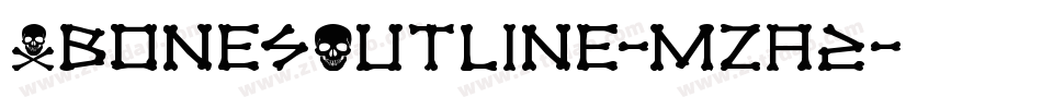 XbonesOutline-mzA2字体转换
