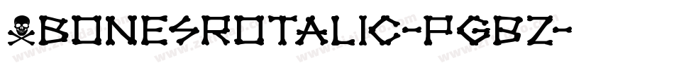 XbonesRotalic-PgBZ字体转换