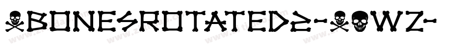 XbonesRotated2-XOwZ字体转换