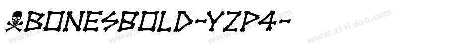 XbonesBold-YZp4字体转换