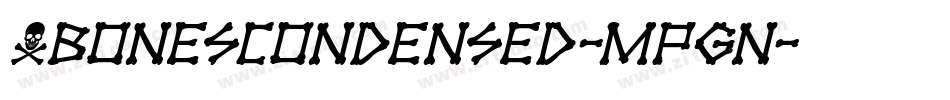 XbonesCondensed-MPgn字体转换