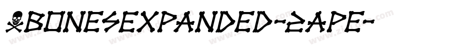 XbonesExpanded-2ape字体转换