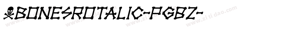 XbonesRotalic-PgBZ字体转换