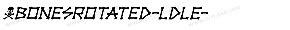 XbonesRotated-LdlE字体转换