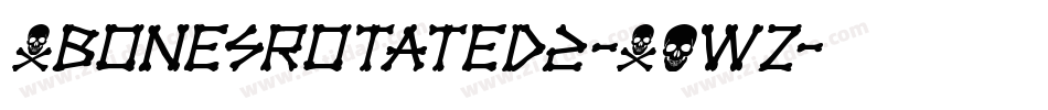 XbonesRotated2-XOwZ字体转换