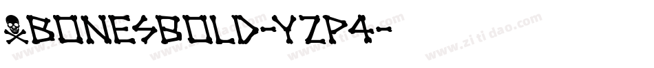 XbonesBold-YZp4字体转换