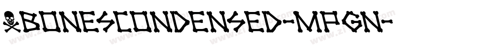 XbonesCondensed-MPgn字体转换