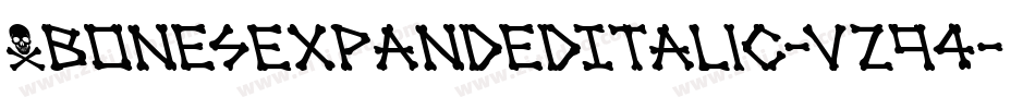 XbonesExpandedItalic-vz94字体转换