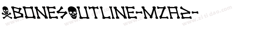 XbonesOutline-mzA2字体转换